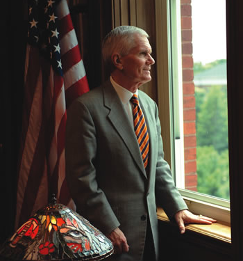 President Barker view from Sikes