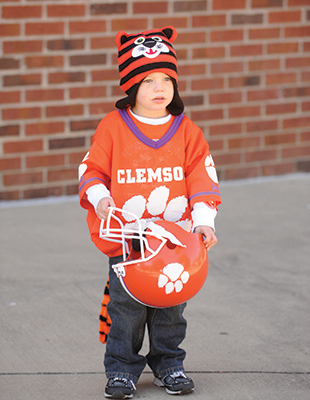 Even the smallest Tigers come to cheer.