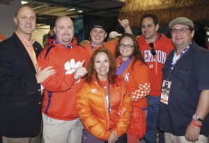 President Clements gathered with alumni and fans at the One Clemson tailgate prior to the game.