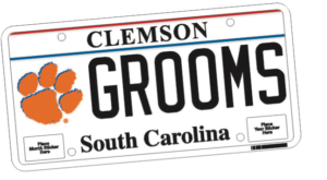 New Clemson license tag