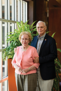 Henry Hoffmeyer '56 with his late wife.