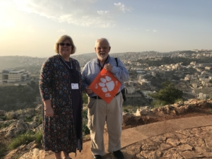 Chuck Graham '71 and his wife Nancy in Israel.