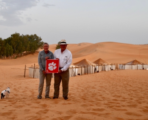 Africa Carole Wilson ’71, M ’73 and Ron ’72 Oakley traveled to the sand dunes of Senegal.