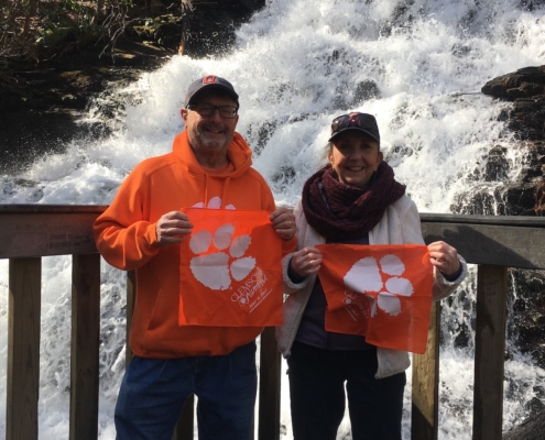 Georgia: Alan Wind ‘77 and his wife, Patrice, hiked to Trahlyta Falls in Vogel State Park.