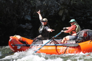 Idaho: Darby Webb ’93 and her husband, Douglas Smith, went rafting in their custom-built Clemson raft down the Middle Fork of the Salmon River.