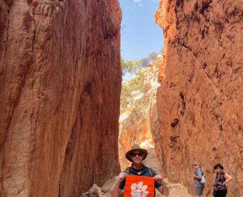 Australia: Patrick Sturgis ’12 was relocated to Australia for work just before the pandemic. When the Northern Territory opened its borders, he quickly jumped on the opportunity to take a trip to Alice Springs to see the remote Australian Outback, including the Standley Chasm.