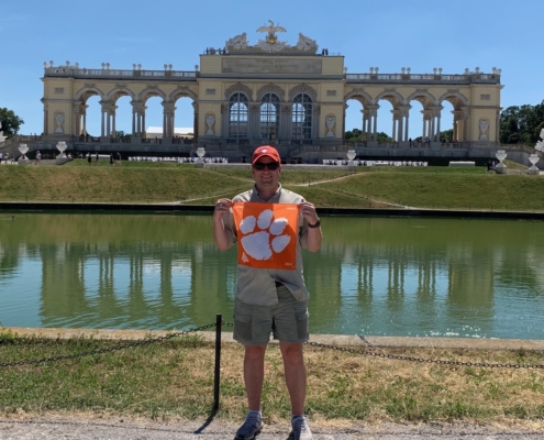 Austria: Clay Smoak ’10 visited the Gloriette, an architectural fixture of the Schönbrunn Palace Garden, in Vienna.