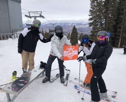 Colorado: Brad McFall ’89 took a skiing trip with his wife, Leslie, his son, Bradley, and his daughter, Audrey, in Aspen.