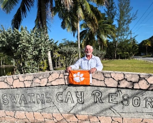 Bahamas: Jim Jennings ’73 spent a week in Mangrove Cay at Swain’s Cay Lodge, enjoying the resort and fly fishing.