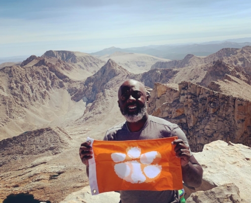 California: On September 21, 2021, Jimmy Rayford ’97 and a group of eight colleagues completed a single-day hike of Mount Whitney, the highest point in the lower 48 states at 14,500 feet. The hike was 22 miles round trip with 6,000 feet of elevation gain and a 33 percent success rate. Jimmy’s team was nine for nine. “In 24 hours, it was a dream, nightmare, near tragedy and happy ending,” Jimmy wrote. “Words can’t explain the adventure. It was truly a lifetime memory!”