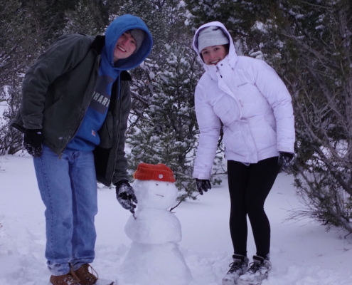 Arizona: Sam Tunney ’23 and Bridget Tunney ’21 visited the Grand Canyon over winter break 2021. They made this snowman on the day of the Cheez-It Bowl to cheer on Clemson Football against Iowa State!
